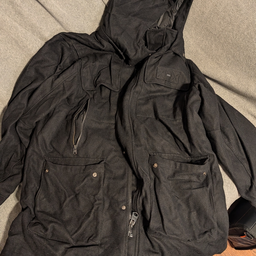 Coogie Men's Black Hooded Jacket